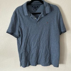 Blue Tommy Hilfiger polo shirt size large